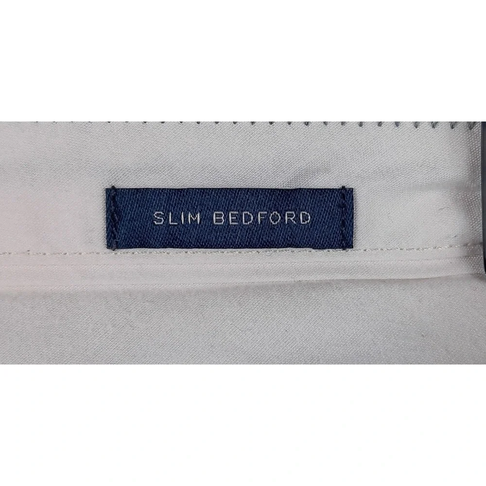 J. Crew Slim Bedford Chino Pants‎ Men Size 34x32 Gray Cotton Flat Front